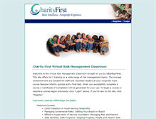Tablet Screenshot of charityfirst.nonprofitrisk.org